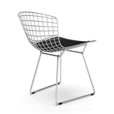 Replica Bertoia tuoli "High Quality" kromiteräksestä, kuuluisa suunnittelija Hans J. Wegner