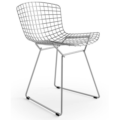 Replica Bertoia chair "High Quality" in Chrome Steel of the famous designer Hans J. Wegner