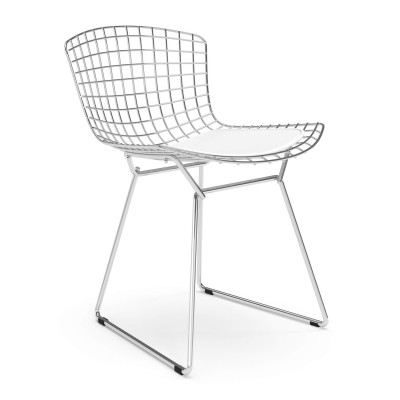 Replika Bertoia stol "Hög kvalitet" i Chrome Steel av den berömda designern Hans J. Wegner