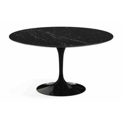 Replica Dining Tulip Tisch 120cm in Marquina Marmor