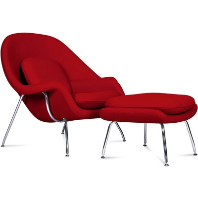 Réplique de la chaise Womb du designer Eero Saarinen