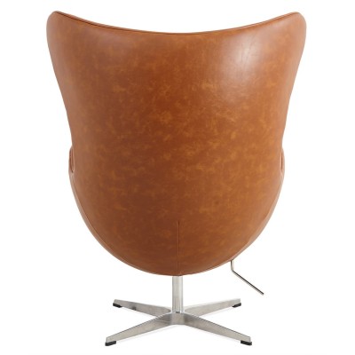 Sillón Egg Chair en Polipiel Encerada Vintage