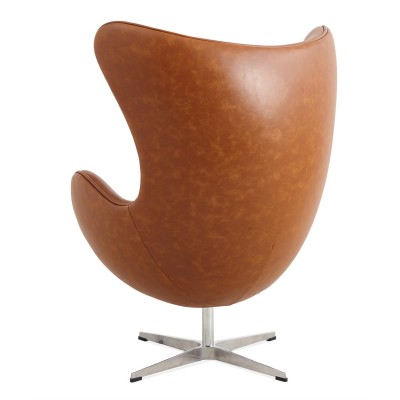 Replica Egg Chair aus Kunstleder im Vintage-Look