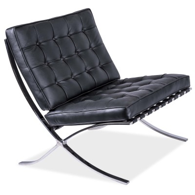 Réplique de chaise Barcelona Premium en cuir italien