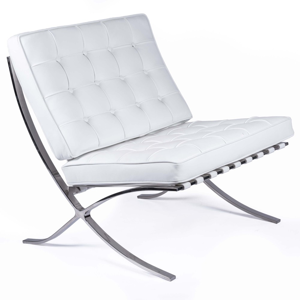 Réplique de chaise Barcelona Premium en cuir italien