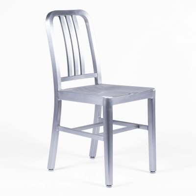 Navy Army chair replica in aluminum