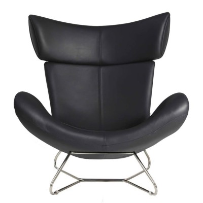 Imola Design Armchair Replica in Italian Leather 