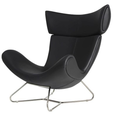 Imola Design Armchair Replica in Italian Leather 