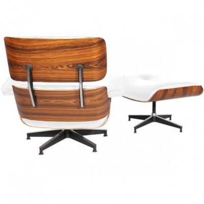 Réplique chaise lounge Eames en simili cuir par Charles & Ray