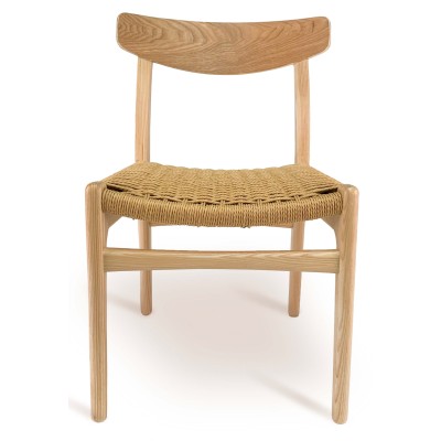 Chaise nordique CH23 réplique fait main en bois de frêne