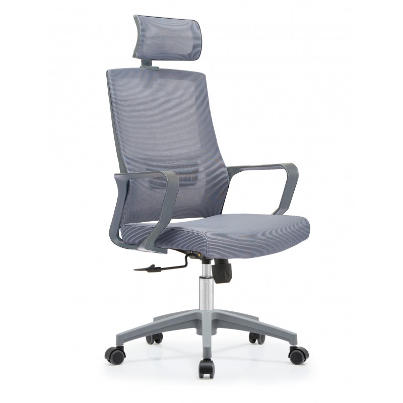 Sedia da ufficio Dana, Sedia operativa a rete, Seduta ergonomica da  ufficio, 57x46h90/100 cm, Nero e Rosso