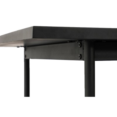 Table à Manger Rectangulaire Blackstorm 140x80cm en Bois de Chêne