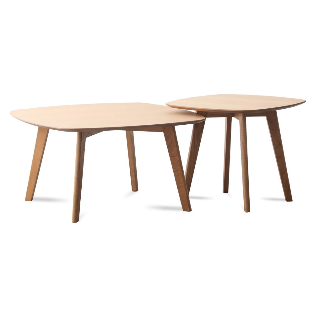 Northpole Oak Beistelltisch-Set