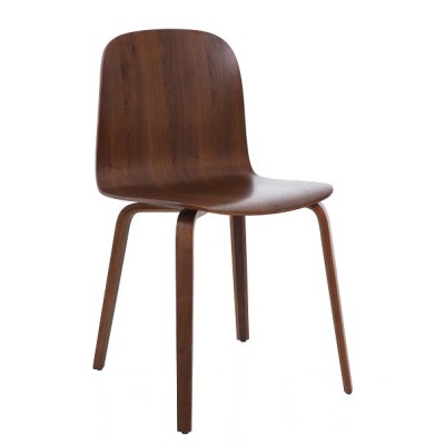 Nordic Dining Chair in Walnut Wood