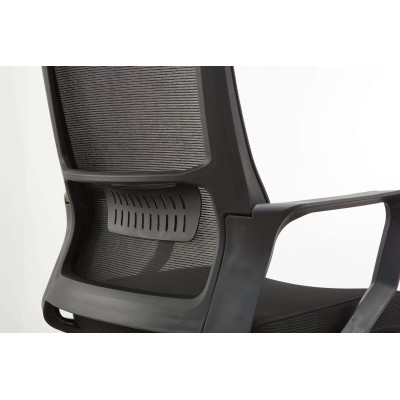 Silla Oficina Mesh Lowback Black Edition en Malla de Fibra