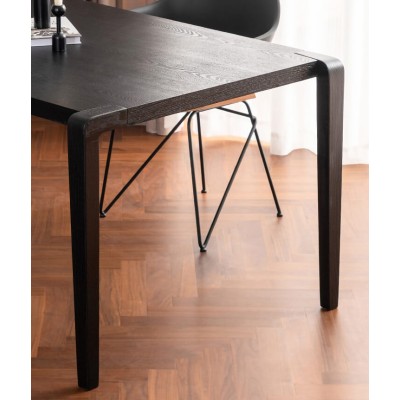 Inmod rectangular wooden dining table