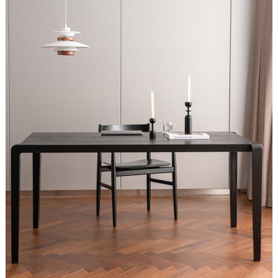 Inmod rectangular wooden dining table