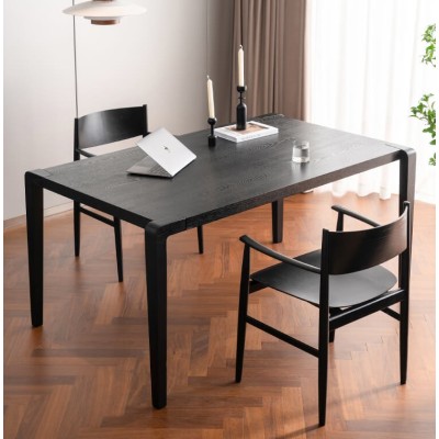 Inmod rectangular wooden dining table