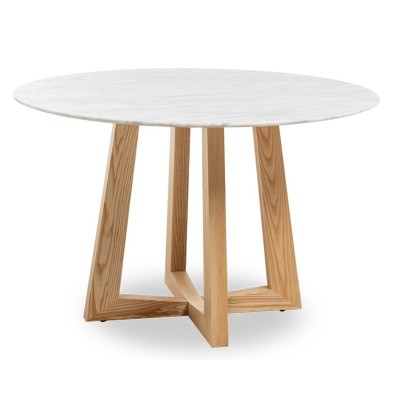 Mesa de comedor en Mármol carrara de 115cm