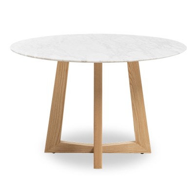 Mesa de comedor en Mármol carrara de 115cm