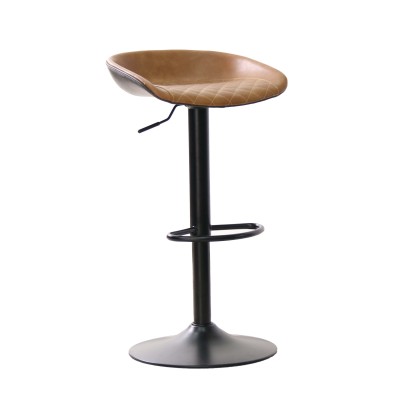 Tabouret ajustable Lambert recouvert de similicuir