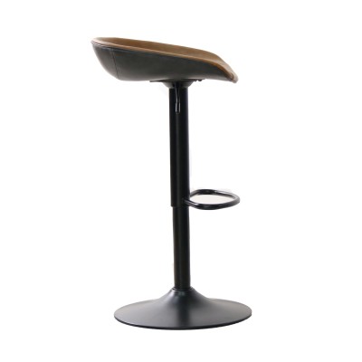 Lambert Adjustable Stool Upholstered in Faux Leather