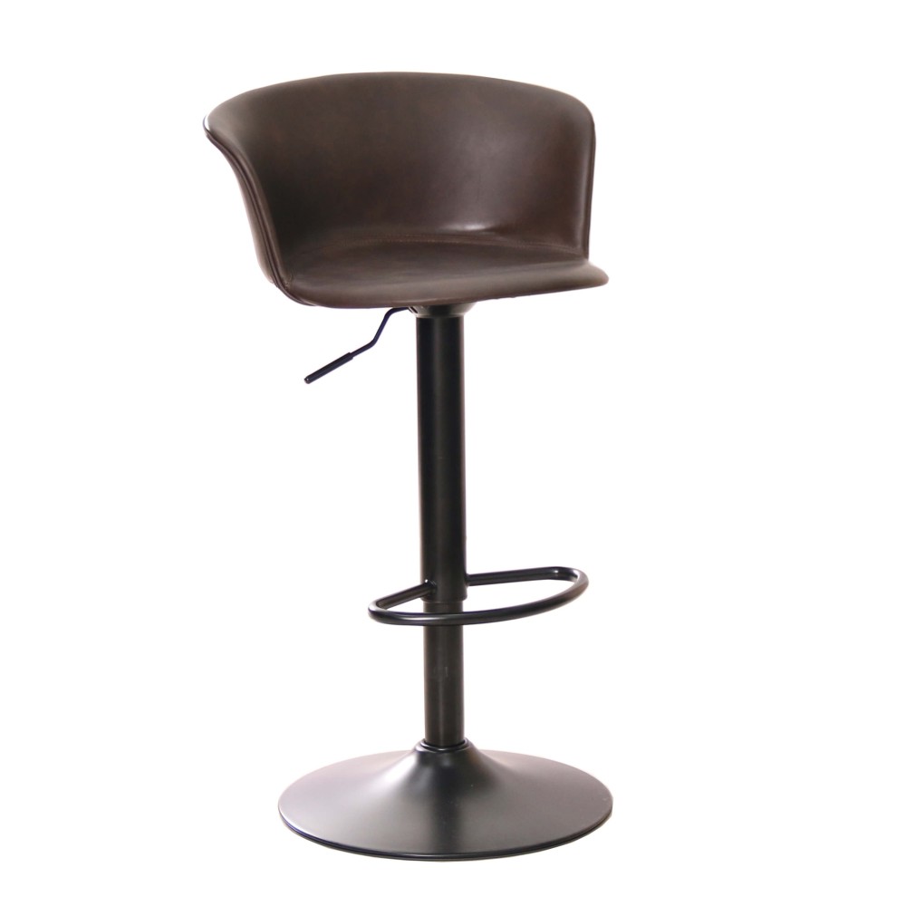 Tabouret réglable Lakewood recouvert de similicuir