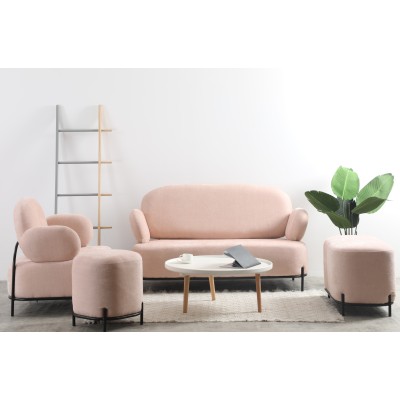 Clair Loveseat bank met armleuningen in minimalistisch design