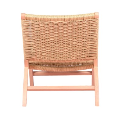 Nordic Forest armchair in beech wood and natural rope