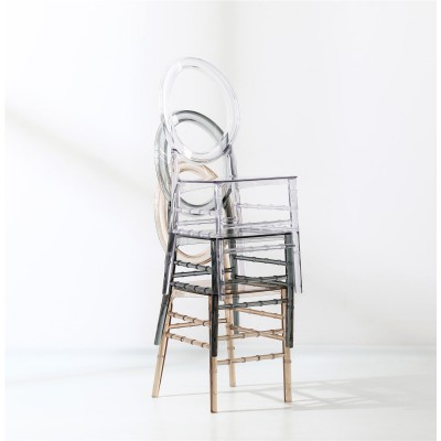 Isabelle Ghost chair in transparent polycarbonate