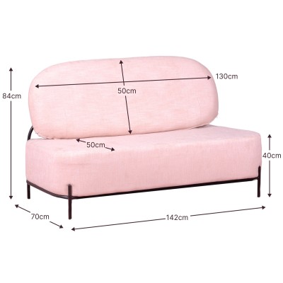 Clair two-seater economical design sofa