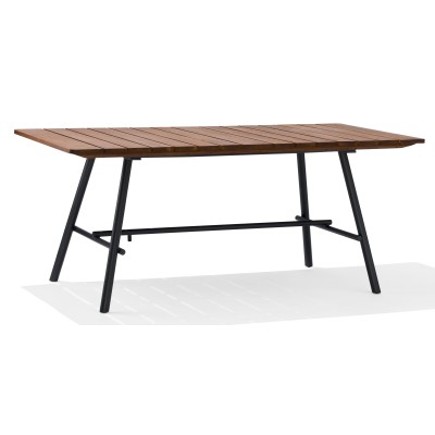 Industrial Fare table in solid Teak wood