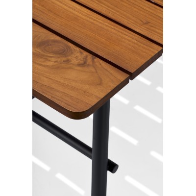 Industrial Fare table in solid Teak wood