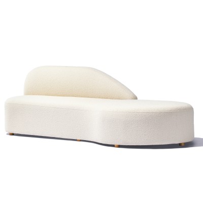 Designsofa Mozart aus Bouclé-Stoff