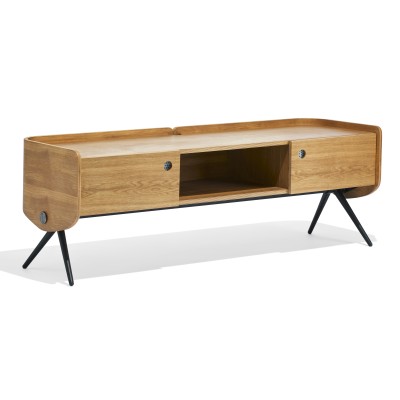 Oakland TV cabinet in solid oak wood