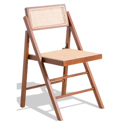 Silla Plegable Compass en rattan natural