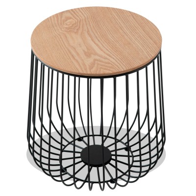 Zurich design side table in ash wood