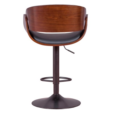 Nordic Style Walnut Wood Stool