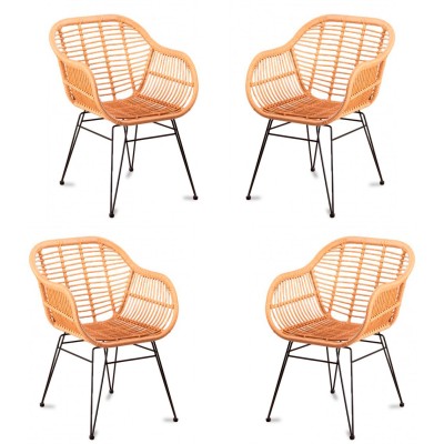 Le Midi Armchair in rattan perfect for outdoor