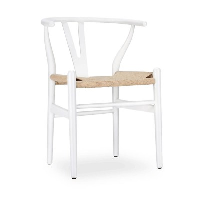 Réplica silla Wishbone CH24 en madera de colores