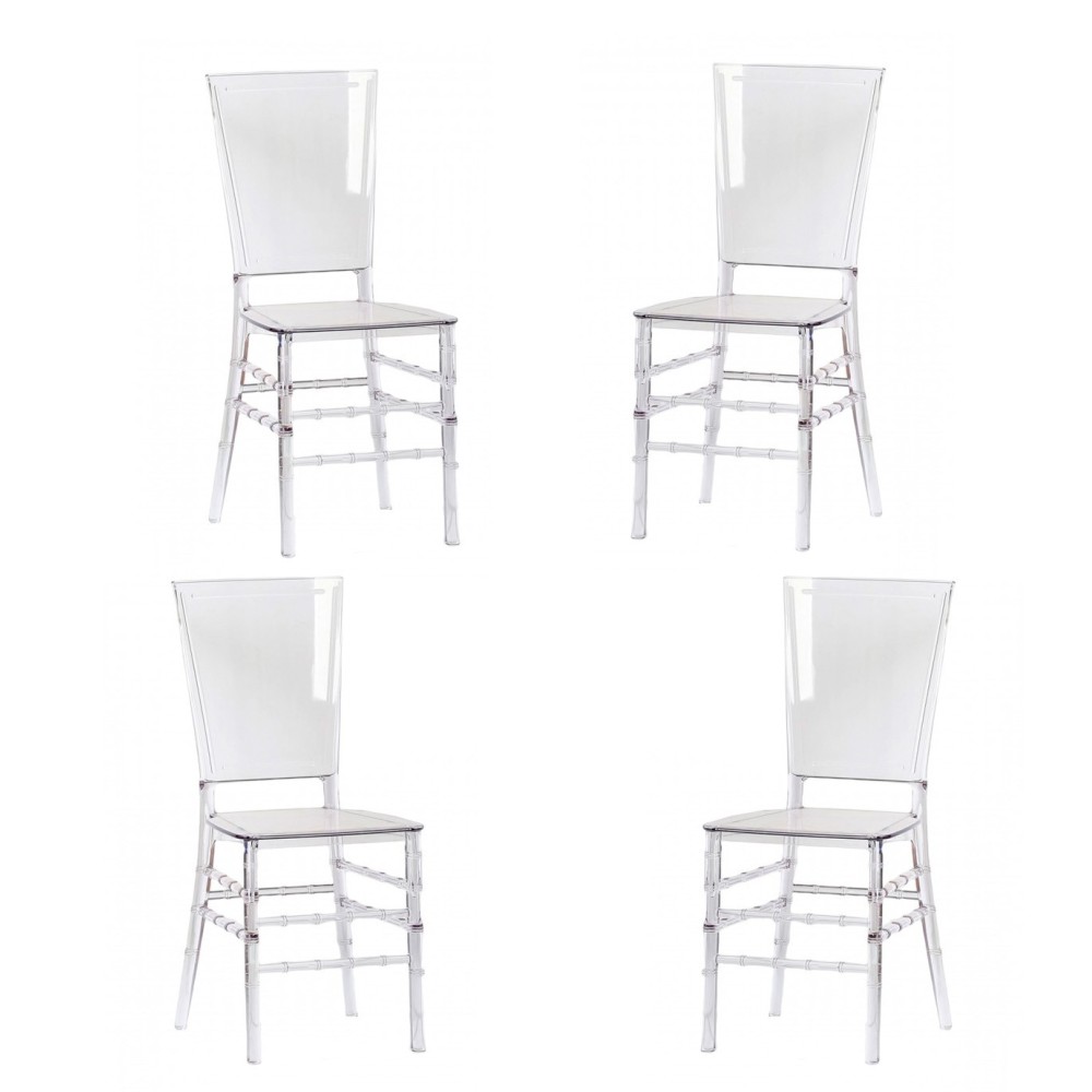 PACK 4 FELIPE GHOST CHAIRS