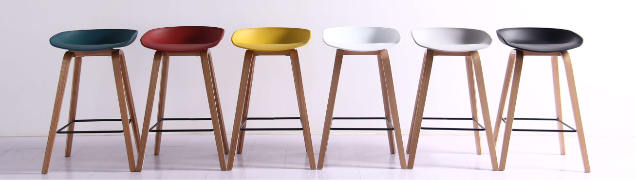 Sgabelli da bar in legno massello per cucina e tavolo alto sgabello moderno  e minimalista sedia